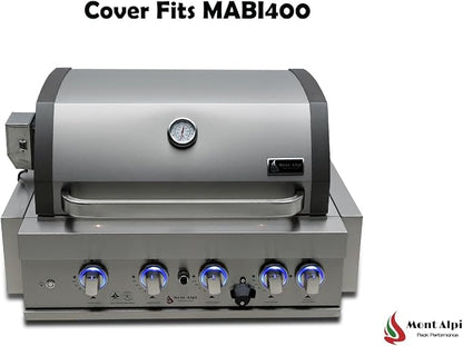 Mont Alpi 32 inch Heavy Duty All Weather Waterproof Grill Top Cover for MABi400 Built-in Stainless Steel Barbecue Outdoor Gas Grill