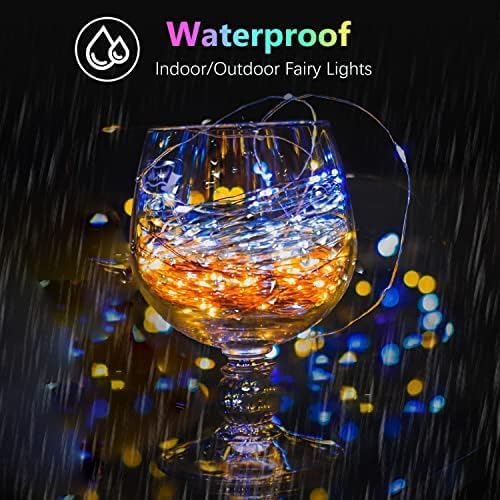 4 Pack 60 LED Fairy Lights Battery Operated with Timer, 20 FT Multicolor | Cuttable Copper Wire, Waterproof Battery String Lights for Indoor Outdoor, Wedding, Bedroom, Home, DIY, Christmas Decorations