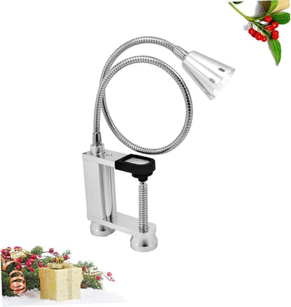 Kisangel Outdoor Led BBQ Light Flexible Barbecue Lamp Stylish Grill Lamp Heat Weather Resistant Aluminium Alloy Construction No Battery Included