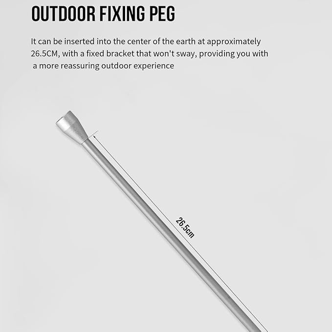Portables Camping Light Poles Regulable Fishing Hanging Light Fixing Stand for Outdoor BBQ Fishing Trip