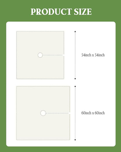 Sage Green Coastal Outdoor Tablecloth - 60x60 Inch Square Waterproof Dining Table Cover, Sea Turtle Nautical Coral Beach Starfish Outdoor Table Cloth with Umbrella Hole & Zipper for Picnic