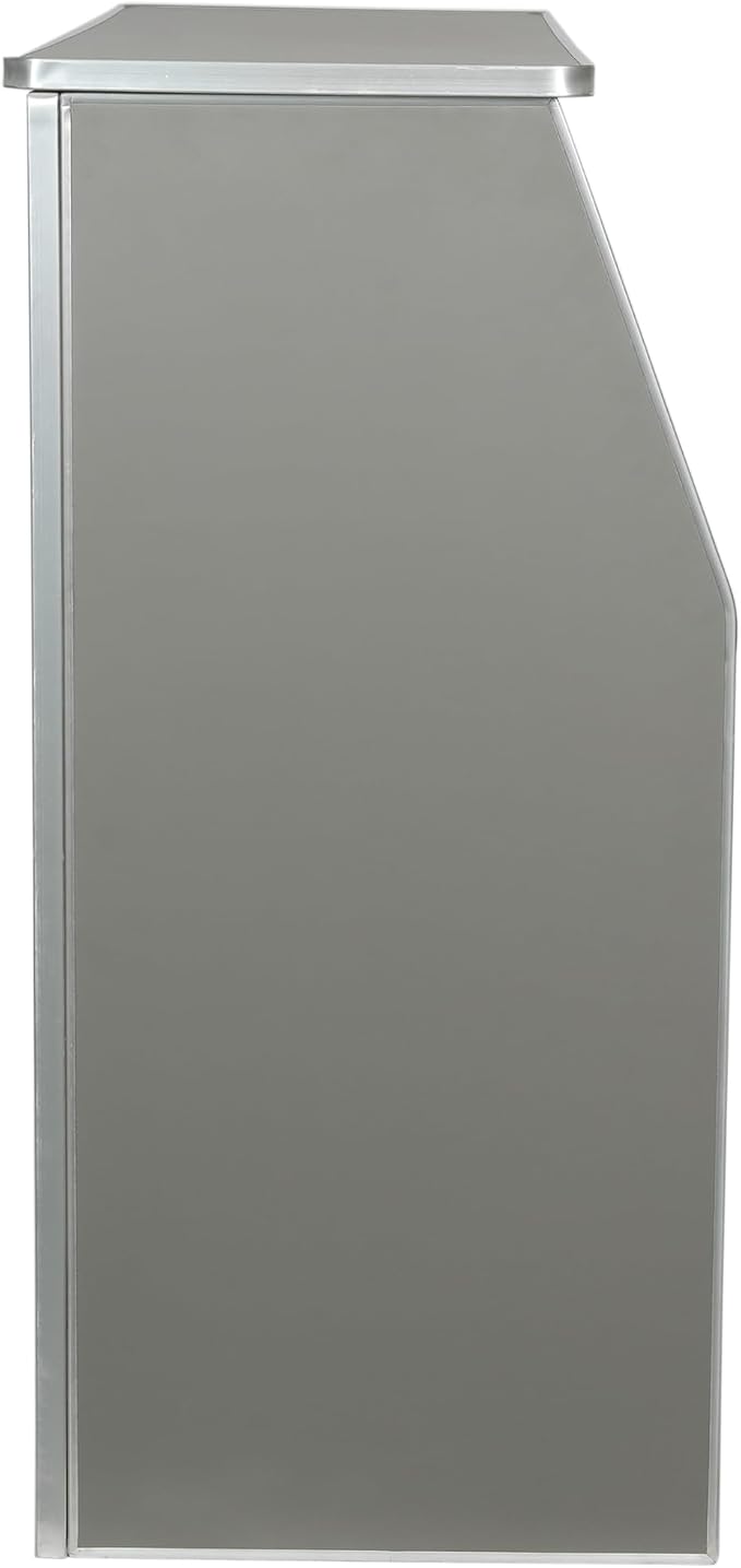Flash Furniture Amara 4' Gray Laminate Foldable Bar - Portable Event Bar