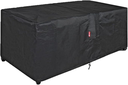 SheeChung Fire Pit Cover Rectangular-Fits 50-54 inch Table-Waterproof Heavy Duty 600D Outdoor Cover for Gas Fire Pit,Patio Deck Box Protector Patio Furniture Cover 54"Lx34"Wx24"H