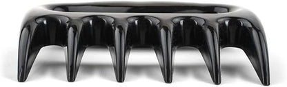 Restaurantware Met Lux 4.5 x 4.1 Inch Meat Claws 2 Meat Shredders - Sharp Blades With Handle Black Plastic Bear Claws Durable For Shredding Pork Chicken or Turkey