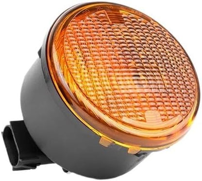 Front Grill Turn Signal Indicator Lights w/Bulb for Jeep Wrangler 2014 2015 2016 2017 68200291AA 68200290AA CH2526103 CH2527103(1pc Right)