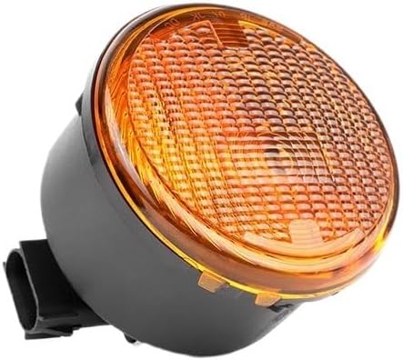 Front Grill Turn Signal Indicator Lights w/Bulb for Jeep Wrangler 2014 2015 2016 2017 68200291AA 68200290AA CH2526103 CH2527103(1pc Right)