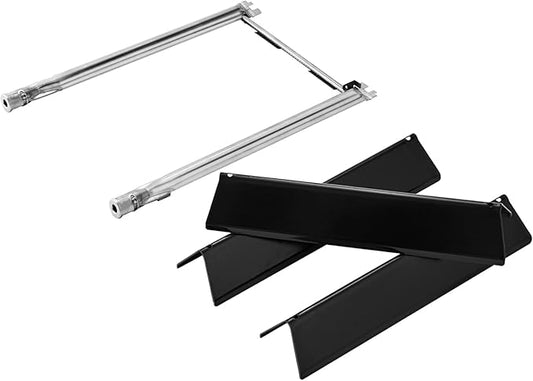Charbrofire Spirit 200 Series Grill Replacement Parts 7635 Flavorizer Bars 69785 Burner for Weber Spirit and Spirit II 200 Series E-210 E-220 S-210 S-220 Spirit ii E-210 ii S-210 Tube Burner