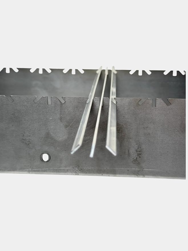 Barbecue Grill Set with Charcoal Grate, Tongs, Shovel, and Skewers. Made in Uzbekistan