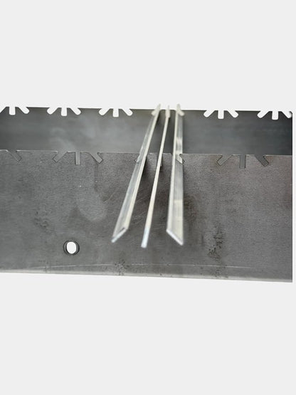 Barbecue Grill Set with Charcoal Grate, Tongs, Shovel, and Skewers. Made in Uzbekistan