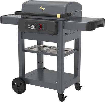 Current® Model G Griddle, Smart Electric Outdoor Flat Top BBQ Grill with 200°F to 600°F Range for Searing & Roasting, Digital Precision, Apartment-Friendly & Weather-Resistant, Slate