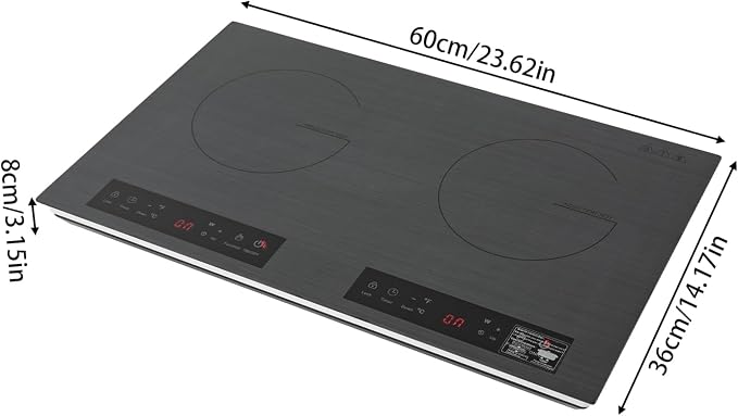 Induction Cooktop, 2600W Induction Cooker, Electric Hot Plate for Cooking Portable Hot Plate Countertop Cooker with Temperature Control