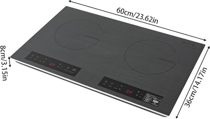 Induction Cooktop, 2600W Induction Cooker, Electric Hot Plate for Cooking Portable Hot Plate Countertop Cooker with Temperature Control