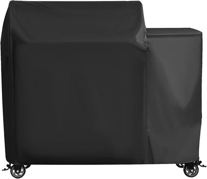 Grill Cover for Recteq Backyard Beast 1000/1200 Wood Pellet Grill, for Rec Tec Backyard Beast RT-1000 Grill, Heavy Duty Waterproof UV Resistant Offset Smoker Cover, BBQ Accessories
