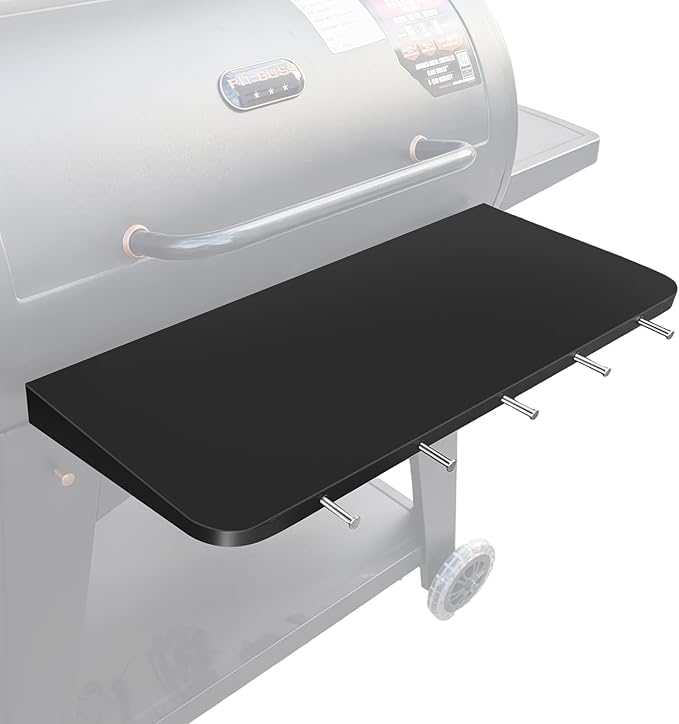 QuliMetal Foldable Front Shelf for Pit Boss Austin XL 1000 & Savannah 1500, 29.53" Grill Front Table, BBQ Prep Shelf Accessory, Quality Steel Front Shelf