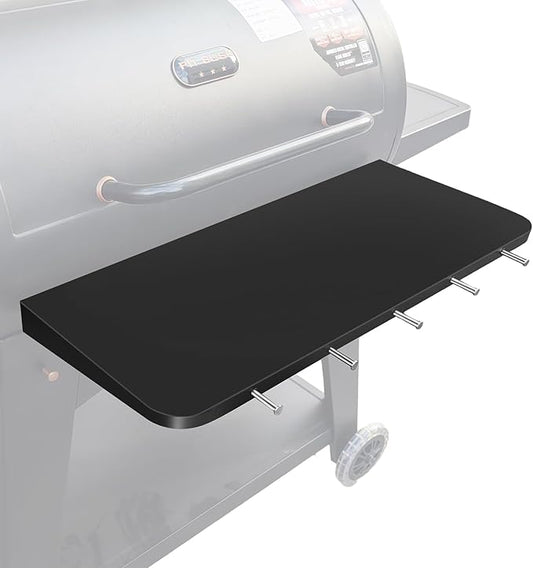 QuliMetal Foldable Front Shelf for Pit Boss Austin XL 1000 & Savannah 1500, 29.53" Grill Front Table, BBQ Prep Shelf Accessory, Quality Steel Front Shelf