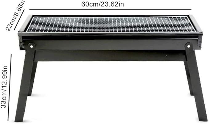 Foldable Portable Camping BBQ Grill Family Home Outdoor Heavy Folding Charcoal Barbecue Cooking Grill Picnic Accessories
