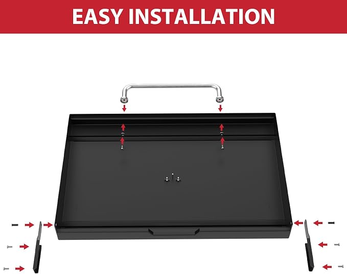 Upgrade Hinged Lid for Blackstone 28 Inch Griddle 2 Burner Griddle Grill | for Blackstone 1517 1605 1853 1856 1839 1883 1924 2145, Hard Griddle Cover for Blackstone 28" Griddle