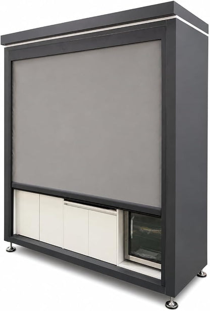 Sunnyjoy Modular Outdoor Kitchen, Premium Aluminum Cabinet System-3 | Standard edition with grill, sink & storage, durable weather-resistant design, includes roll-up set for protection