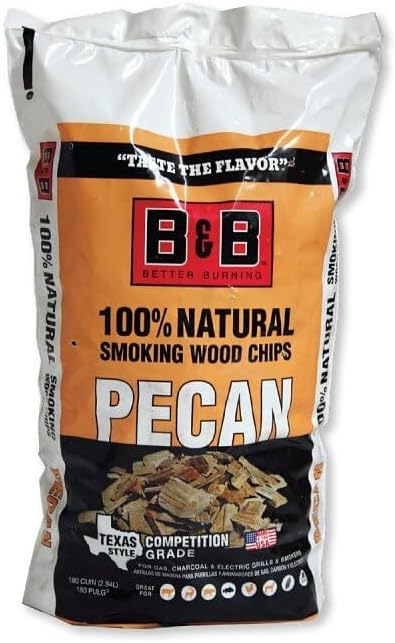 B&B Charcoal Wood CHIP Pecan 180 CUIN
