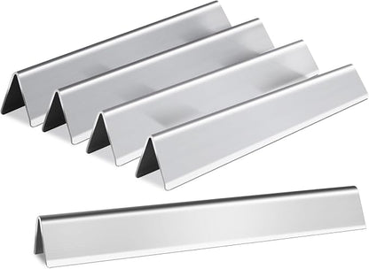 7620 7621 17.5" Flavorizer Bar for Weber Genesis 300 Series Grill Parts | Grill Parts for Weber Genesis E/EP-310, 320, 330, Genesis S/E-310, 320, 330 with Front Control Knobs, Stainless Steel, 5-Pack