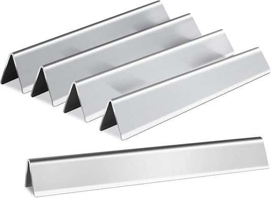 7620 7621 17.5" Flavorizer Bar for Weber Genesis 300 Series Grill Parts | Grill Parts for Weber Genesis E/EP-310, 320, 330, Genesis S/E-310, 320, 330 with Front Control Knobs, Stainless Steel, 5-Pack