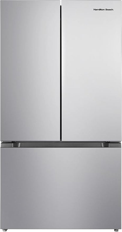 Hamilton Beach HBF2067 French Door Full Size Refrigerator with Freezer Drawer, 20.3 cu ft, Stainless Steel