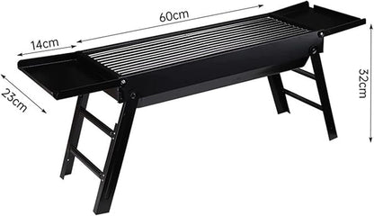 Charcoal Grills Outdoor Portable Folding BBQ Grill Home Charcoal Grill Stove Camping BBQ Barbecue Shelf Mini Charcoal Stove