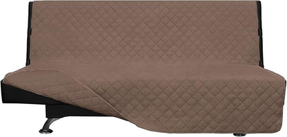 Easy-Going Reversible Couch Cover, Large Futon Sofa, Brown/Brown | Machine Washable Slipcover For Dogs, Water Resistant Furniture Mat For Living Room, Non-Slip Sofa Cover, Pet Friendly