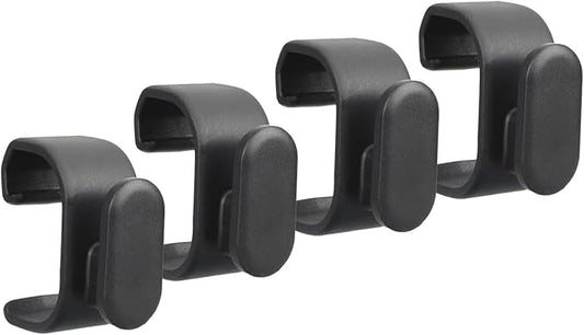 4-Pack Tool Hooks for Weber Grills, Grill Tool Holder for Weber Slate Griddle, Grill Accessories for 3400519 Weber Works Side Rail, Barbecue Utensils Outdoor Hanging