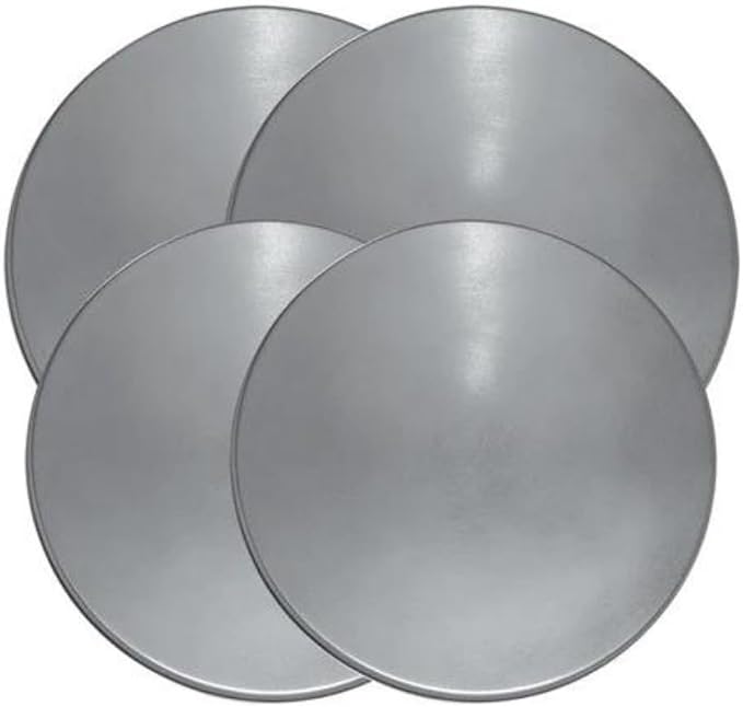 Range Kleen 550 Stainless Steel Round Burner Kovers, Set of 4