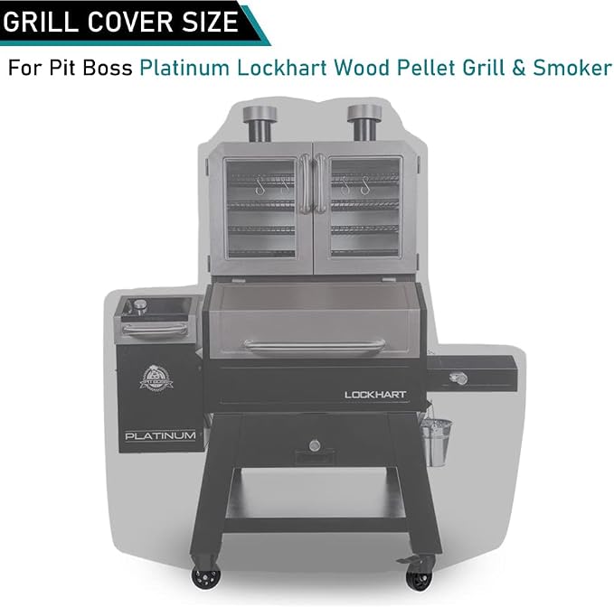 ZJYWSCH Grill Cover for Pit Boss Platinum Lockhart PB2180LK Wood Pellet Grill and Smoker Heavy Duty Pit Boss Platinum Lockhart Grill Cover Waterproof