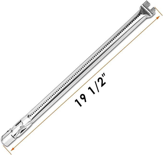 Uniflasy 304 Stainless Steel Grill Burners for Weber 62752, Weber Genesis 300 Series (2011-2016), Genesis E310 E320 E330 S310 S320 S330 Gas Grills with Front Control Knob, Weber Genesis Grill Parts