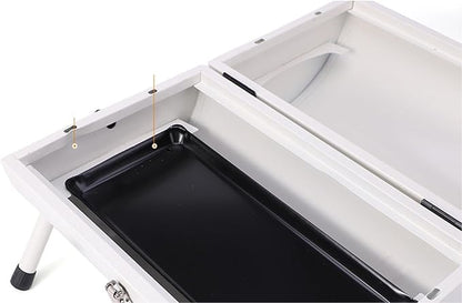 Barbecue Grill Outdoor Barbecue Portable Charcoal Barbecue Household Barbecue Portable Simple Chimney Stove Barbecue Tools for Outdoor Backyard, Patio (Color : A, Size : 38 * 25 * 37.5CM)