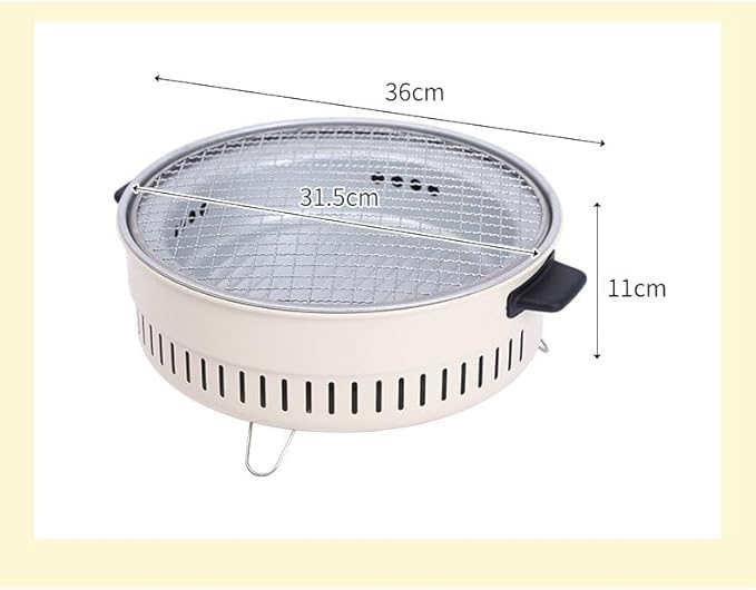 Portable Charcoal Grill for Camping BBQ Grills – Outdoor Barbecue Grill, Compact Camping Grill for Home and Outdoor Use, Lightweight Charcoal Grill BBQ,31.5 * 11Cm-D