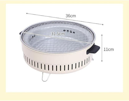 Portable Charcoal Grill for Camping BBQ Grills – Outdoor Barbecue Grill, Compact Camping Grill for Home and Outdoor Use, Lightweight Charcoal Grill BBQ,31.5 * 11Cm-D