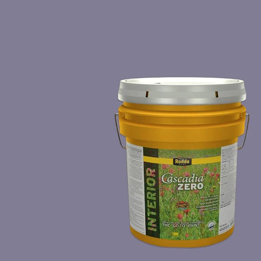 Rodda Paint CASCADIA ZERO Interior Flat Paint & Primer in One, 5-Gallon, Grapes of Wrath