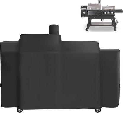 Grill Cover for Pit Boss KC Combo Platinum Series Grill, 600D Heavy Duty Waterpoorf Fade Resistant Cover for Pit Boss PB1285KC, 1100 Combo Grill, All Weather Protection Waterproof Cover