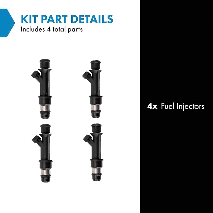 TRQ Fuel Injector Set | For 2004-2007 Chevrolet Colorado GMC Canyon 2006 Hummer H3 2007-2008 Isuzu i-290 i-370