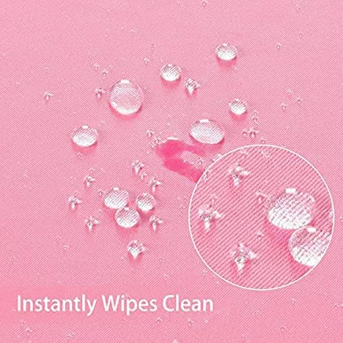Pink Rectangle Tablecloth 54 x 80 Inch 210 GSM Stain&Water Wrinkle Resistant Washable Fabric Table Cloth for Dining Table Buffet Parties Outdoor Picnic Camping Kitchen