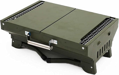 Portable Charcoal BBQ Grill Collapsible Grill Camping Outdoor Cooking Utensils Party