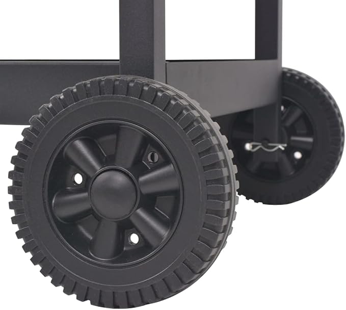 BBQ Charcoal Smoker,Charcoal BBQ Grill Outdoor BBQ Smoker Picnic Camping Patio Backyard Cooking,for Tailgating Patio Backyard Camping,With 2 Wheels, with Bottom Shelf Black