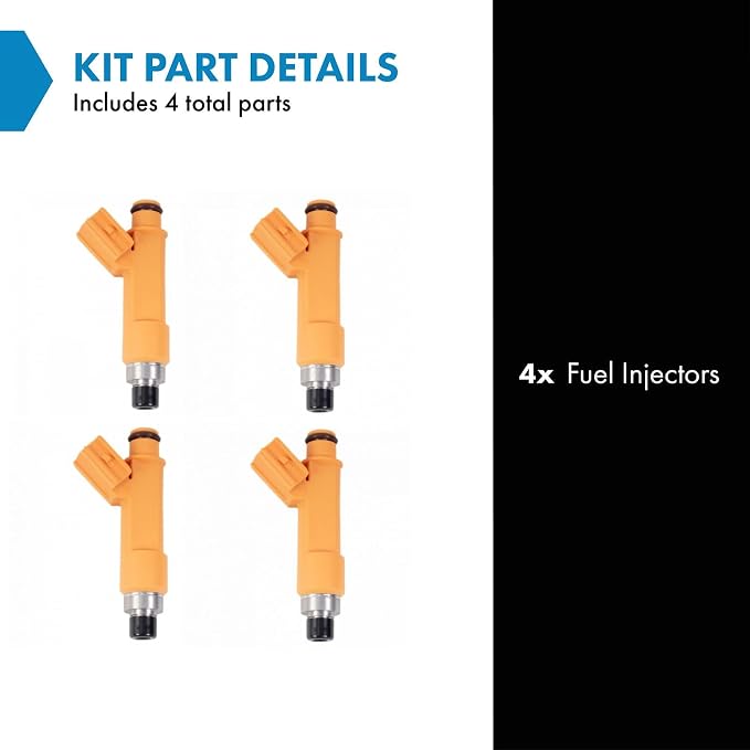 TRQ Fuel Injector Set | For 2010-2012 Lexus HS250h 2003-2011 Toyota Camry