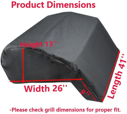 Mini Lustrous Built-in Grill Cover Compatible with 5-Burner Gas Grill, Water-Resistant Island BBQ Grill Top Cover, 41'' (L) x 26'' (W) x 13'' (H)