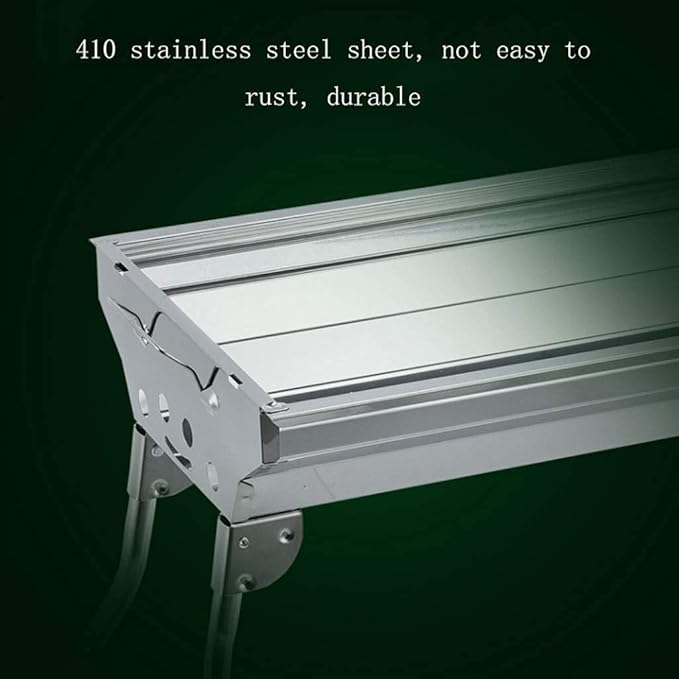 Portable Charcoal Grill for Camping BBQ Grills Outdoor Barbecue Grill with Thick Stainless Steel, Folding Picnic Shelf for Home Kitchen Picnic,A-1