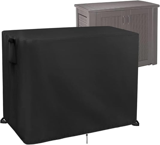 Outdoor Storage Cabinet Cover for Rubber Maid Patio Tool Shed Organization | 47x25.6x37.8,Waterproof Dustproof Heavy Duty Oxford Fabric,Decorative Outdoor Storage Cabinet (123 Gal) for Backyard