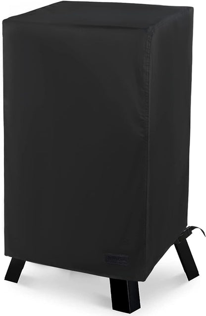 NetttyPro Electric Smoker Cover for Outside Masterbuilt Smoker 30 inch, Outdoor Waterproof Heavy Duty Square Vertical Small Grill Cover, 19" W x 18" D x 33" H, Black