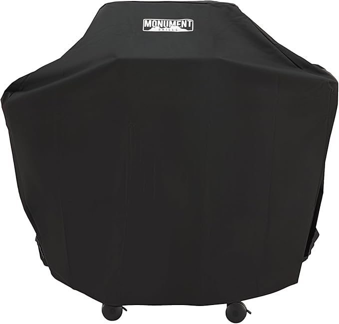 Monument Grills 98472 2-Burner Patio Grill Cover for Grill Model 14633, 14633B, Mesa200S, Mesa220, Mesa200B, Mesa200R, Mesa200G (Shelves Folded)