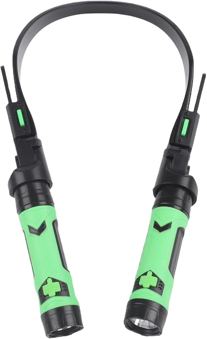 Dual-Head USB Rechargeable LED Grill Light, Magnetic Base, Flexible Neck