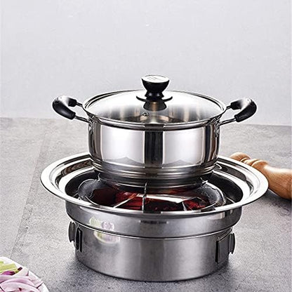 Stainless Steel Charcoal Barbecue Grill Korean Non-stick Barbecue Grills Portable Outdoor Bbq Grill Round Carbon Barbecue Stove(E)