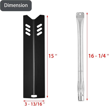 GR2205723-OG-00 162193 Heat Shield 6 Burner Grill Replacement Parts for Outdoor Gourmet Grill FSOGBG1108 GR2205723-OG-00 GAS-6B0001 Tube Burner UFHP2 Heat Plates GR2323101-OG-00 Electrode Igniter